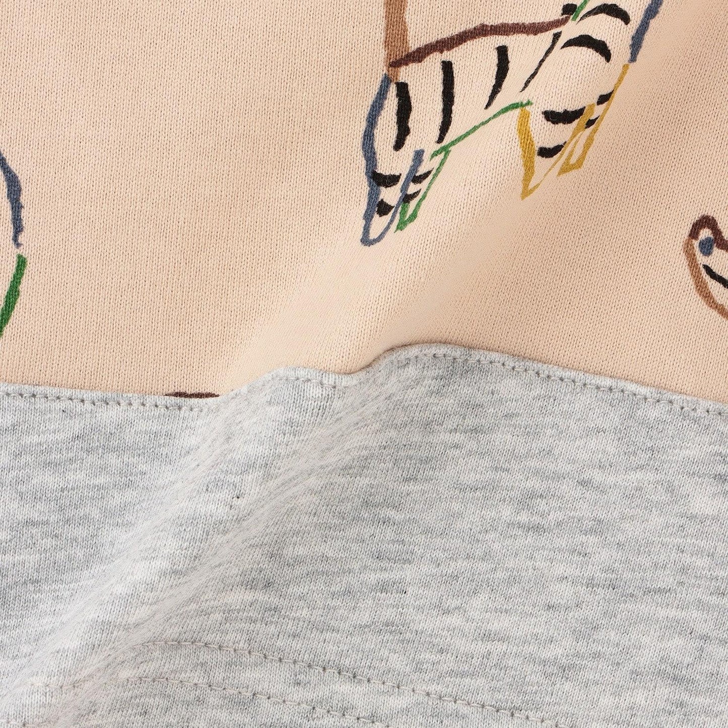 color animal 圖案短袖T恤