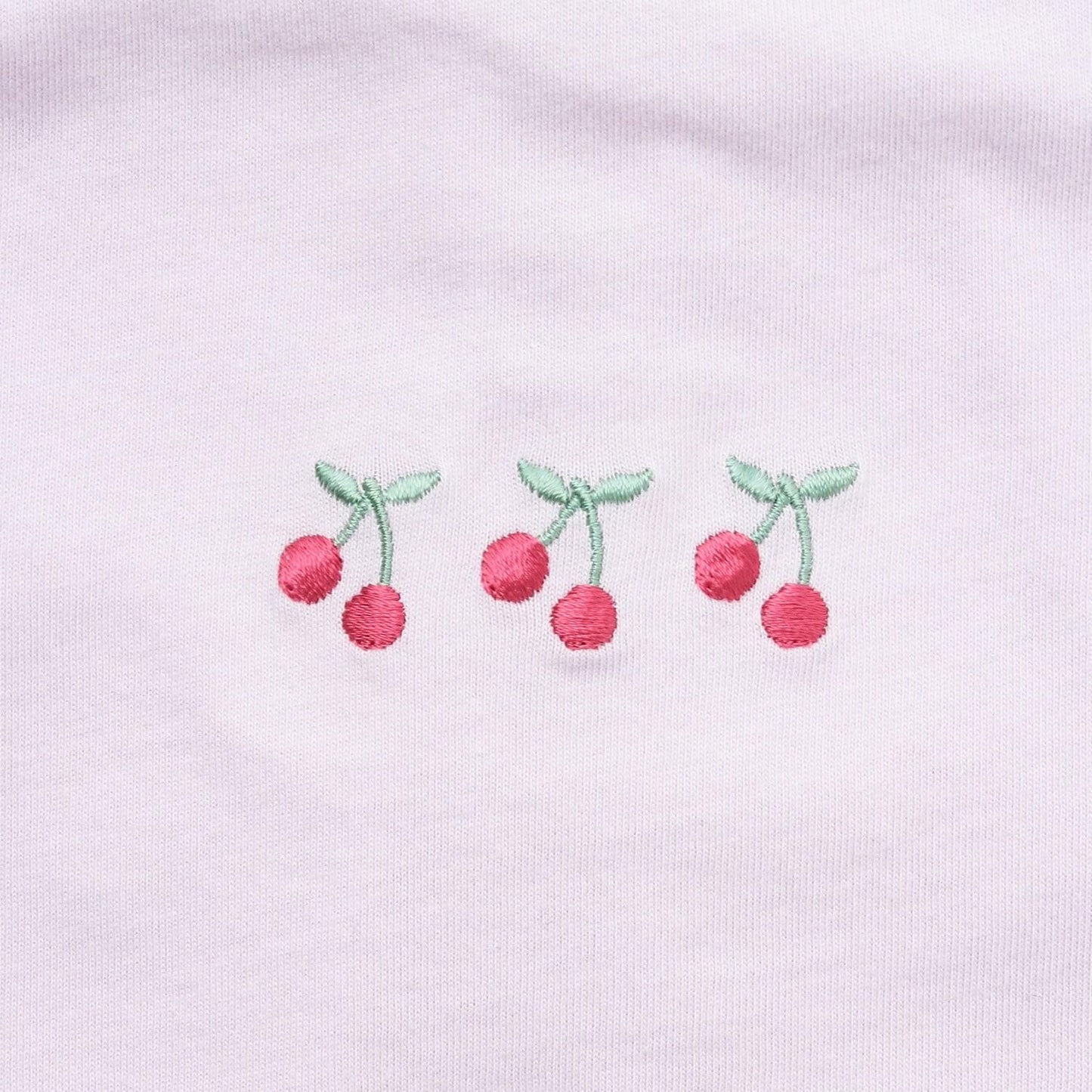 櫻桃刺繡短袖T恤