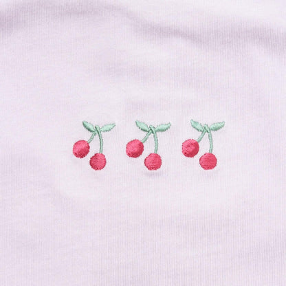 櫻桃刺繡短袖T恤