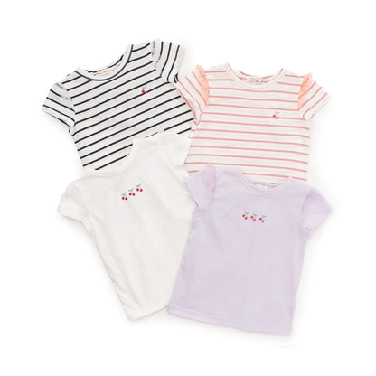 櫻桃刺繡短袖T恤