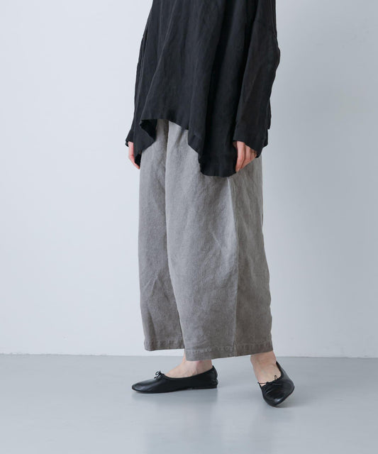 MITTAN 拉絨大麻面料 闊腿褲