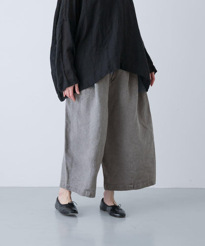 MITTAN 拉絨大麻面料 闊腿褲