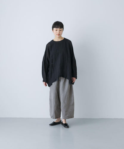 MITTAN 拉絨大麻面料 闊腿褲