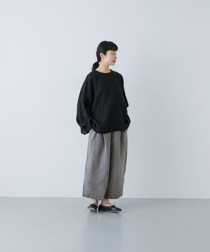 MITTAN 拉絨大麻面料 闊腿褲