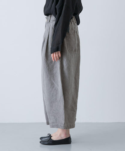 MITTAN 拉絨大麻面料 闊腿褲