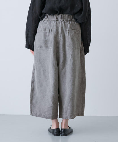 MITTAN 拉絨大麻面料 闊腿褲