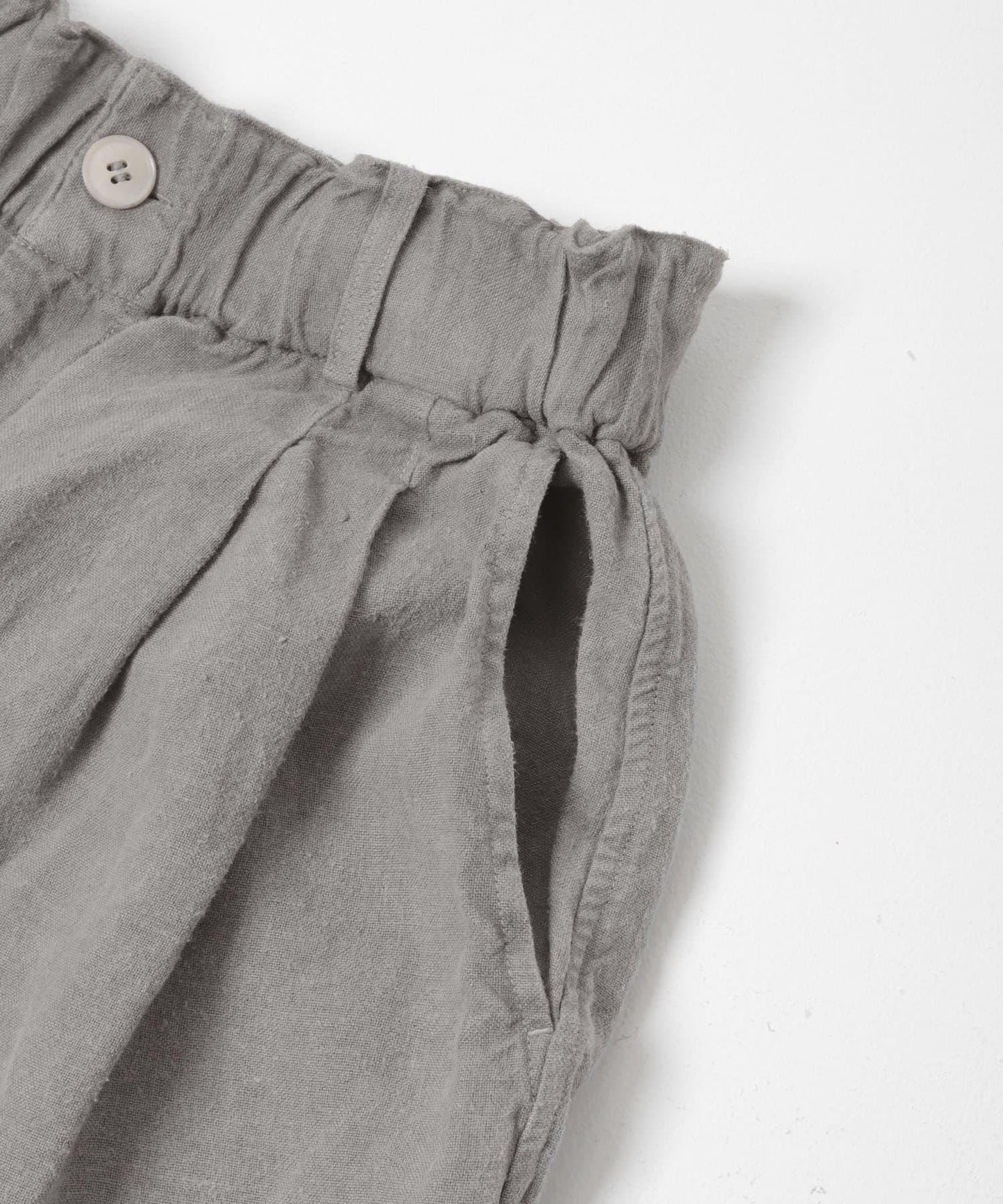 MITTAN 拉絨大麻面料 闊腿褲