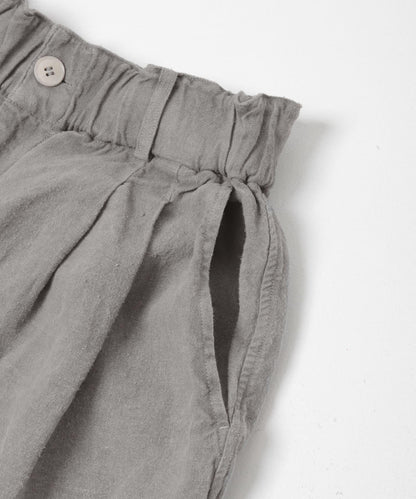 MITTAN 拉絨大麻面料 闊腿褲