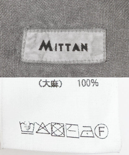 MITTAN 拉絨大麻面料 闊腿褲