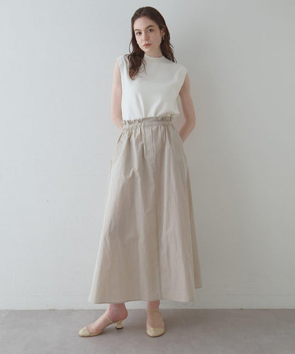 Drawing Numbers 塔夫綢褶皺半身裙