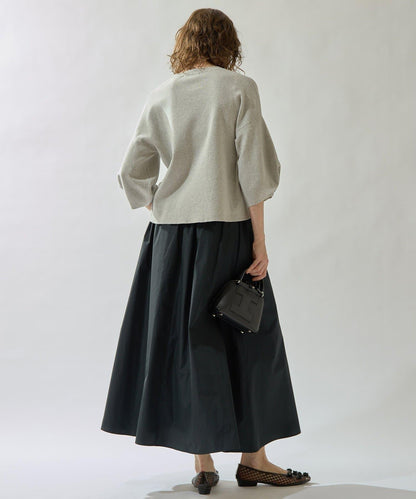 Drawing Numbers 塔夫綢褶皺半身裙