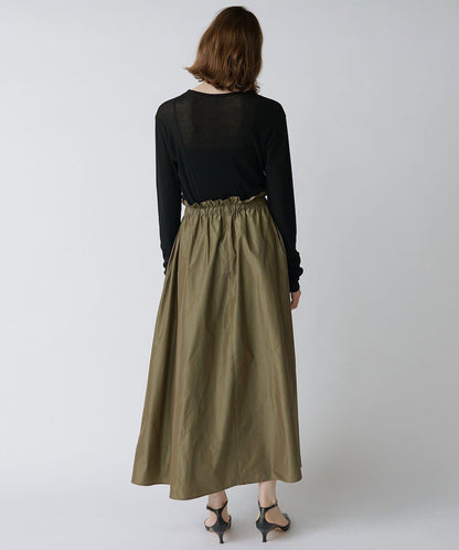 Drawing Numbers 塔夫綢褶皺半身裙