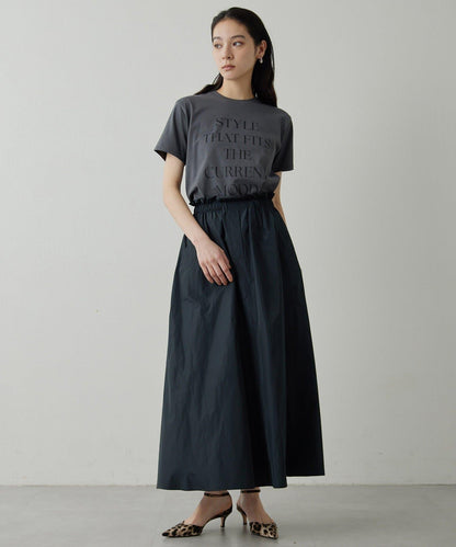 Drawing Numbers 塔夫綢褶皺半身裙