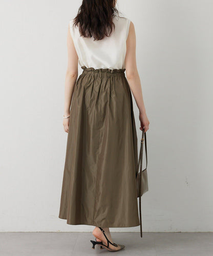 Drawing Numbers 塔夫綢褶皺半身裙