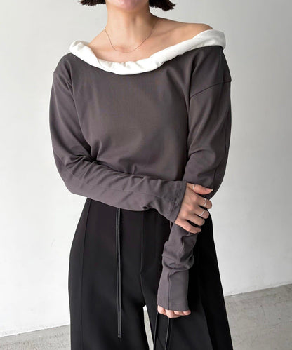 泡泡領 長袖T恤