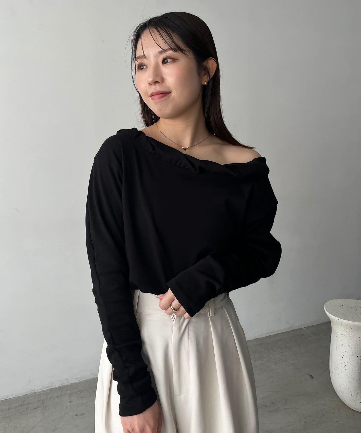 泡泡領 長袖T恤