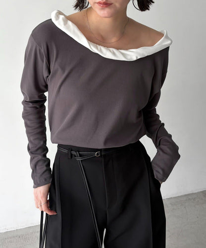 泡泡領 長袖T恤