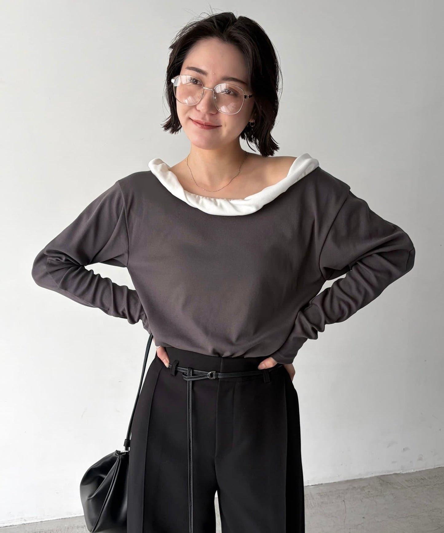 泡泡領 長袖T恤