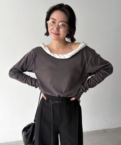 泡泡領 長袖T恤