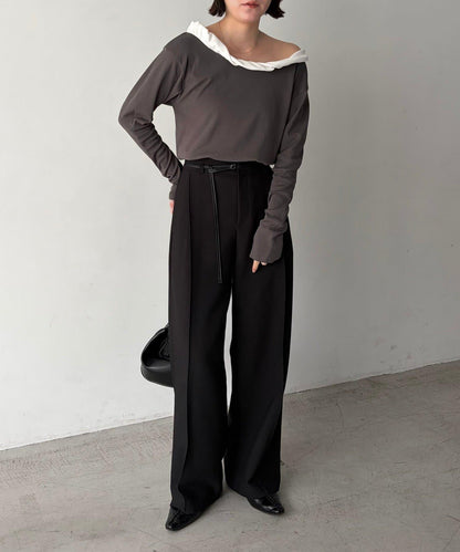 泡泡領 長袖T恤