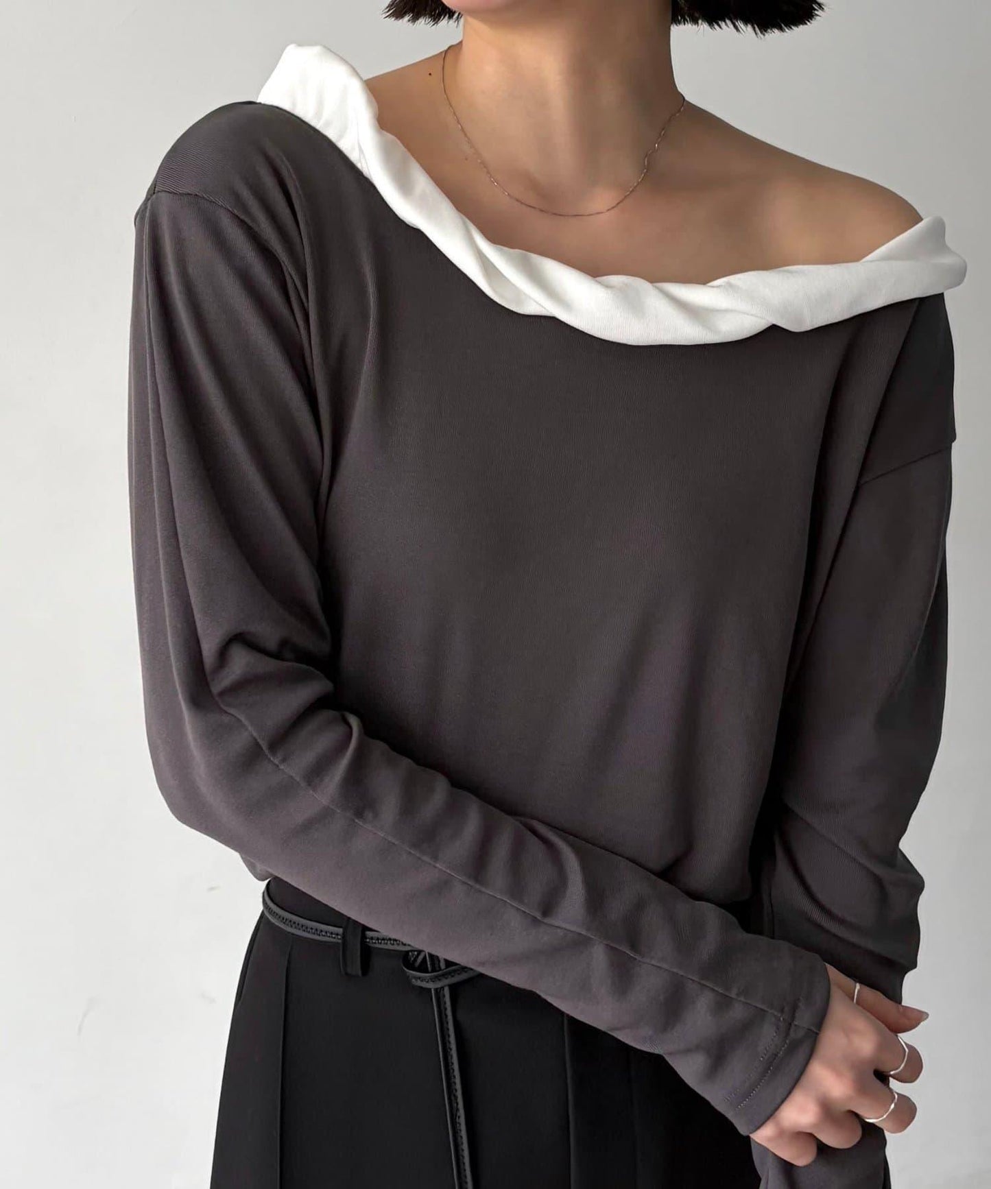 泡泡領 長袖T恤