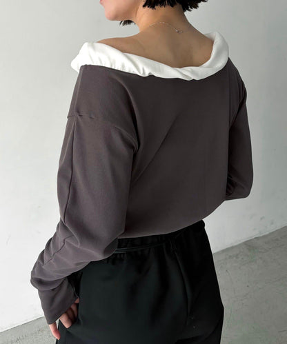 泡泡領 長袖T恤