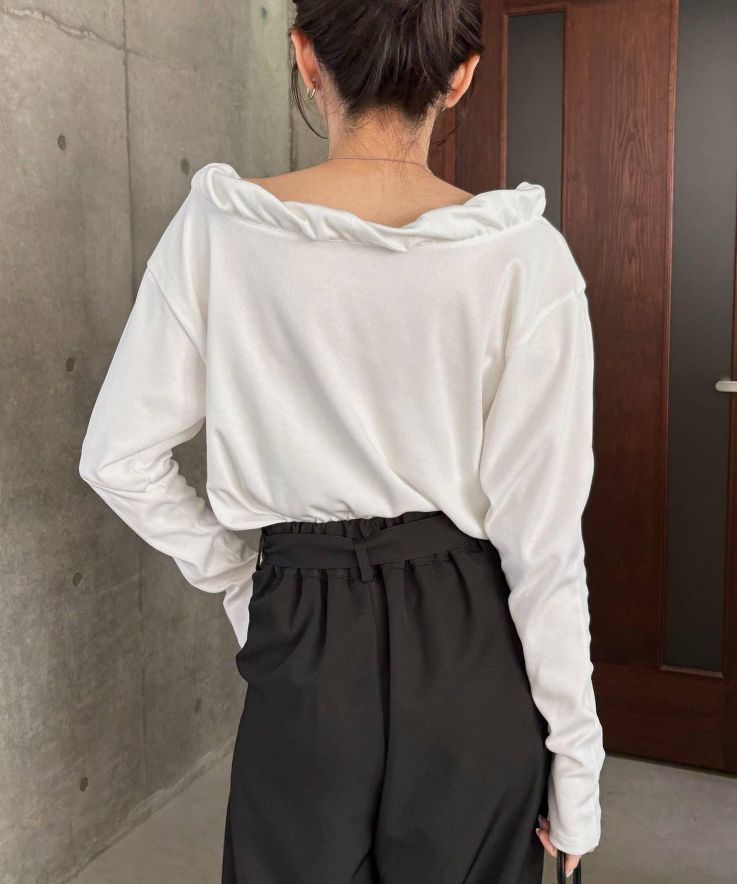 泡泡領 長袖T恤