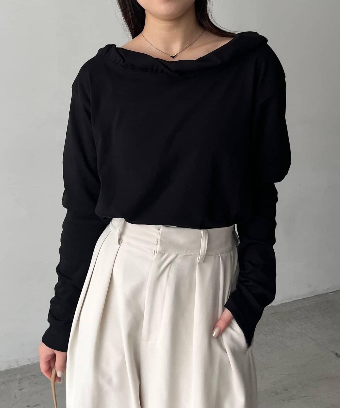 泡泡領 長袖T恤