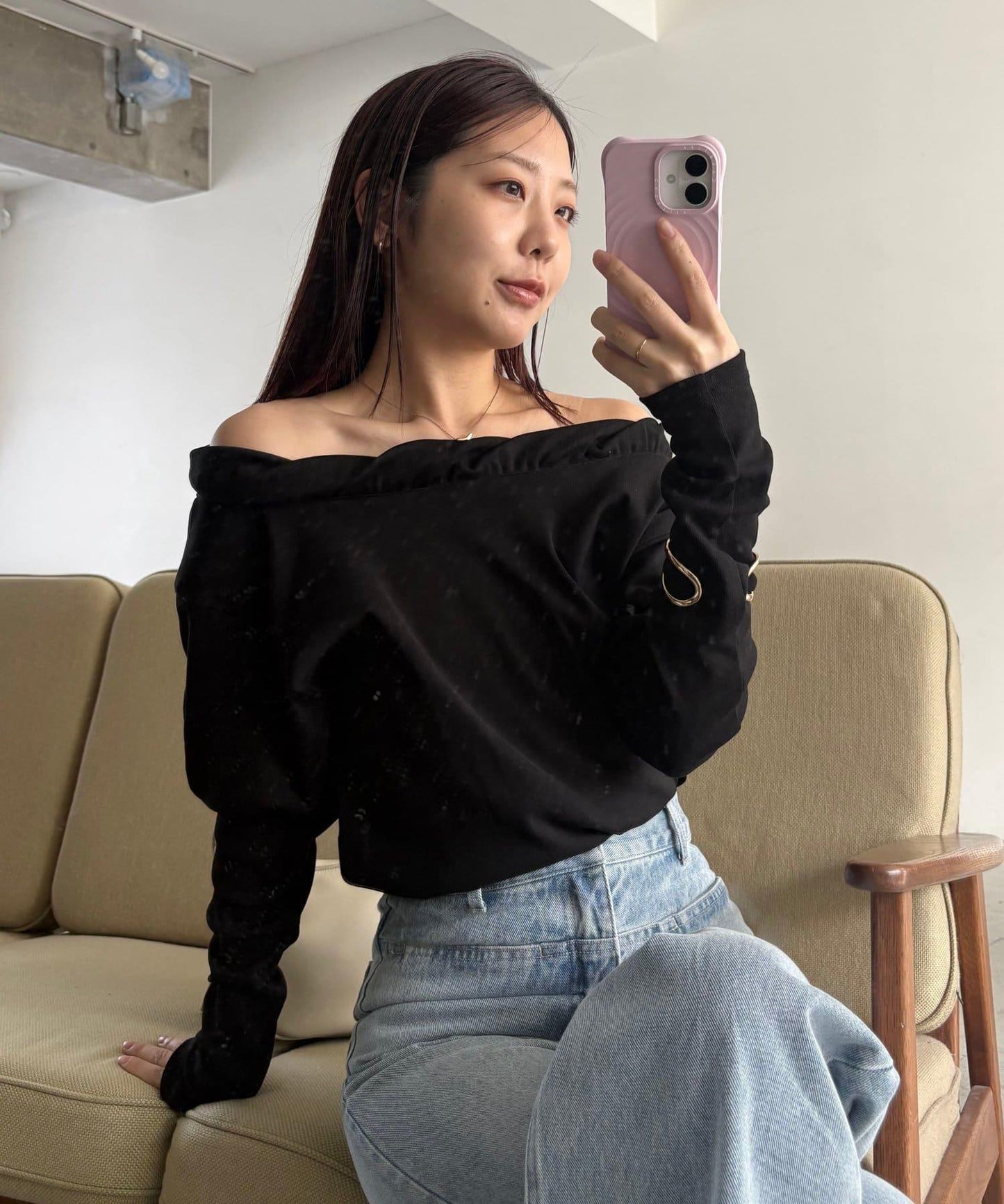 泡泡領 長袖T恤