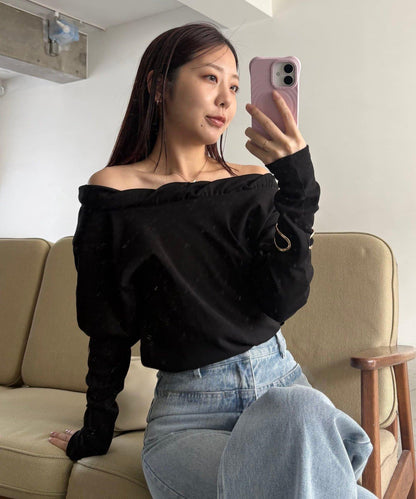 泡泡領 長袖T恤