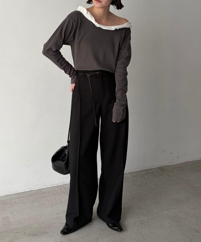 泡泡領 長袖T恤