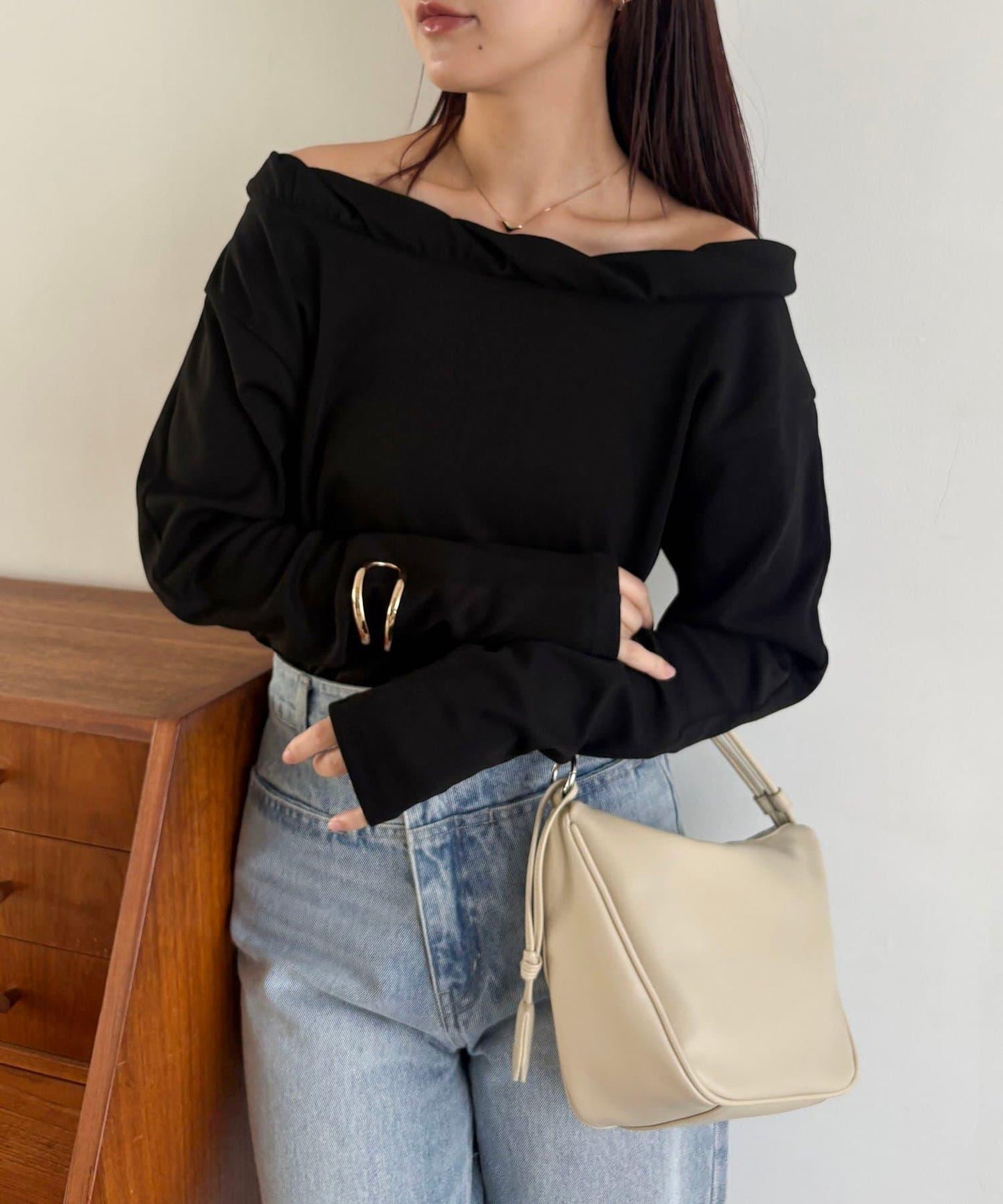 泡泡領 長袖T恤