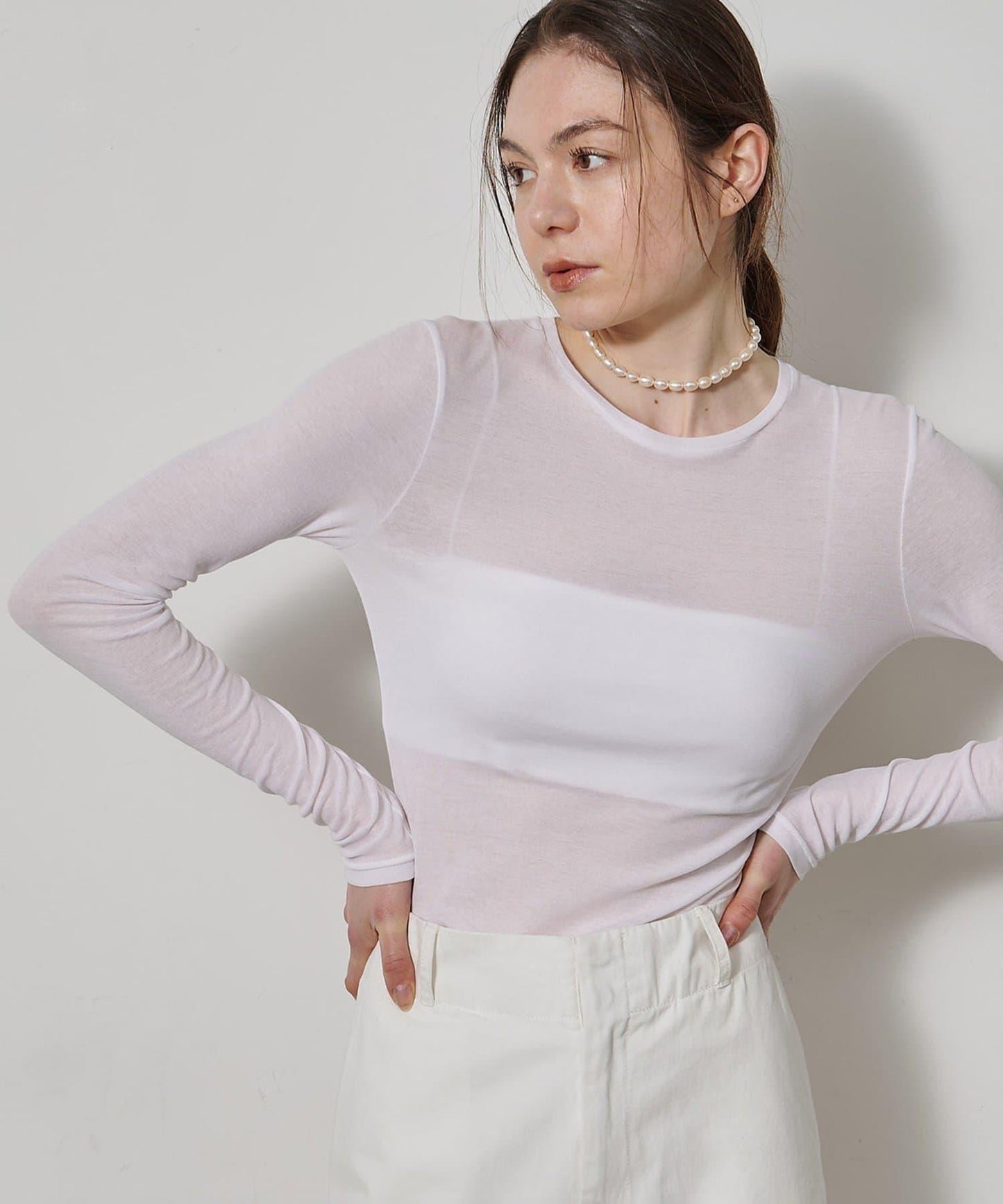 透肌彈力長袖T恤