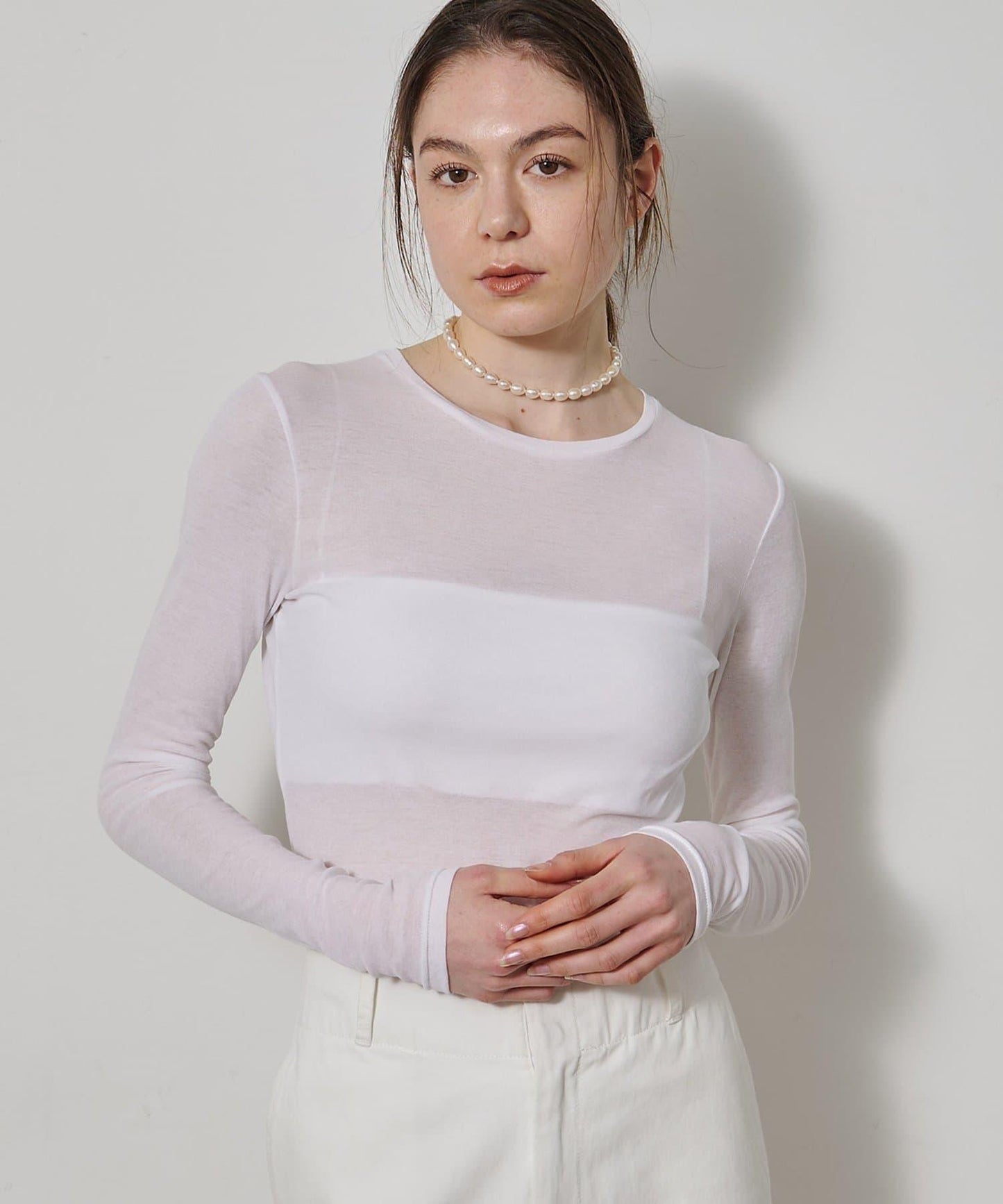 透肌彈力長袖T恤