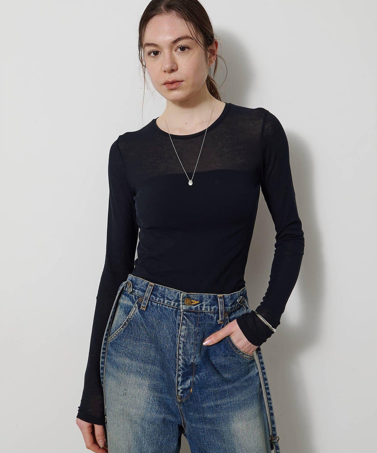 透肌彈力長袖T恤