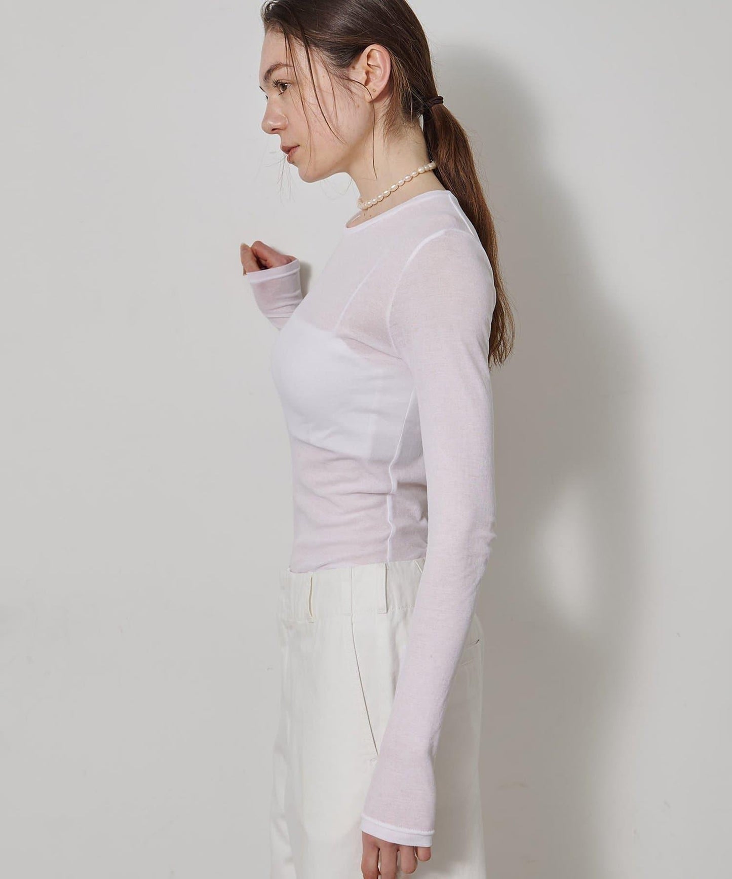 透肌彈力長袖T恤