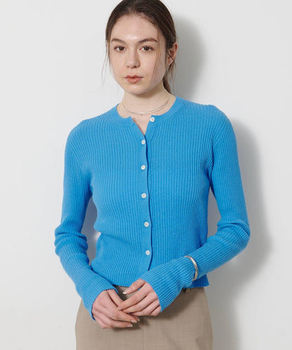 無縫羅紋針織開衫