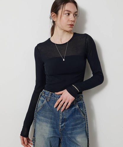 透肌彈力長袖T恤