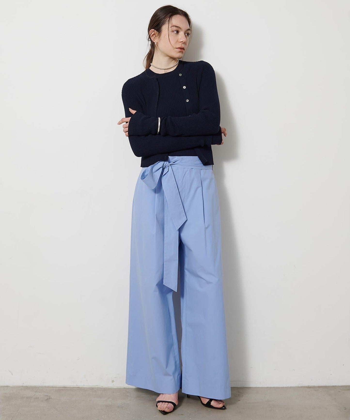 無縫羅紋針織開衫