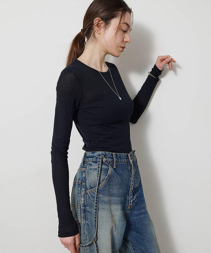 透肌彈力長袖T恤