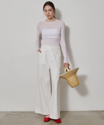 透肌彈力長袖T恤