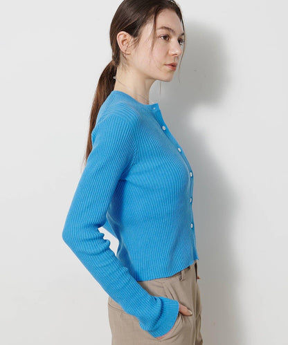 無縫羅紋針織開衫