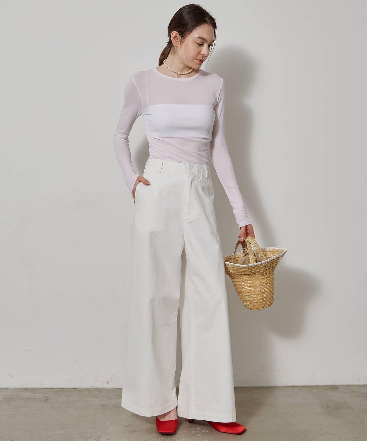 透肌彈力長袖T恤