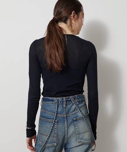 透肌彈力長袖T恤