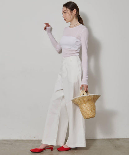 透肌彈力長袖T恤