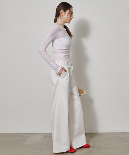 透肌彈力長袖T恤