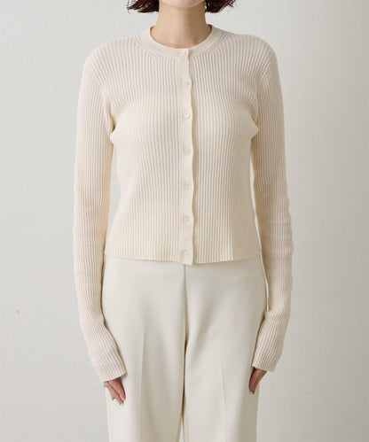 無縫羅紋針織開衫