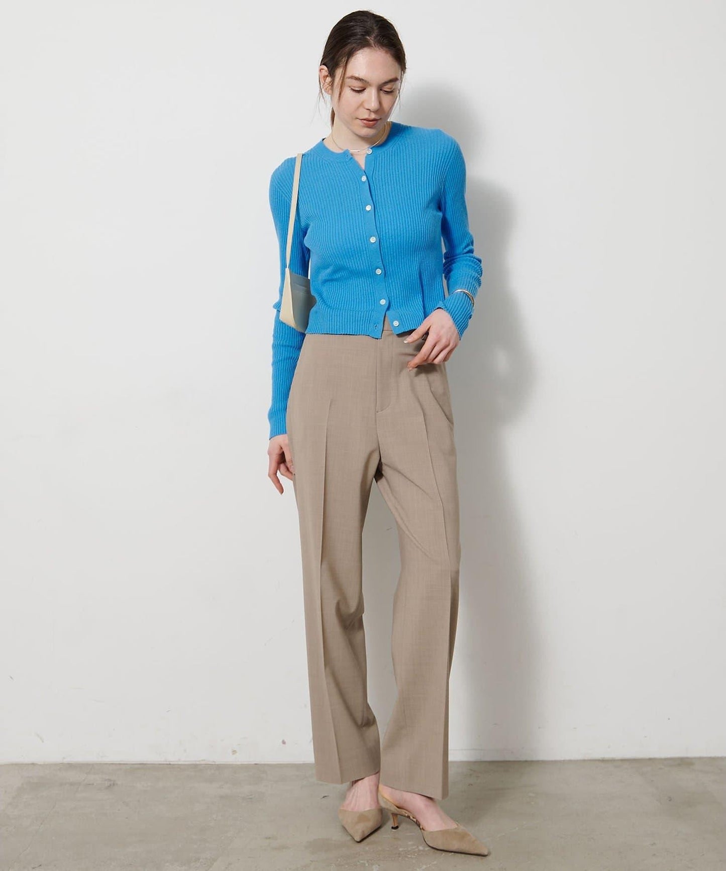 無縫羅紋針織開衫