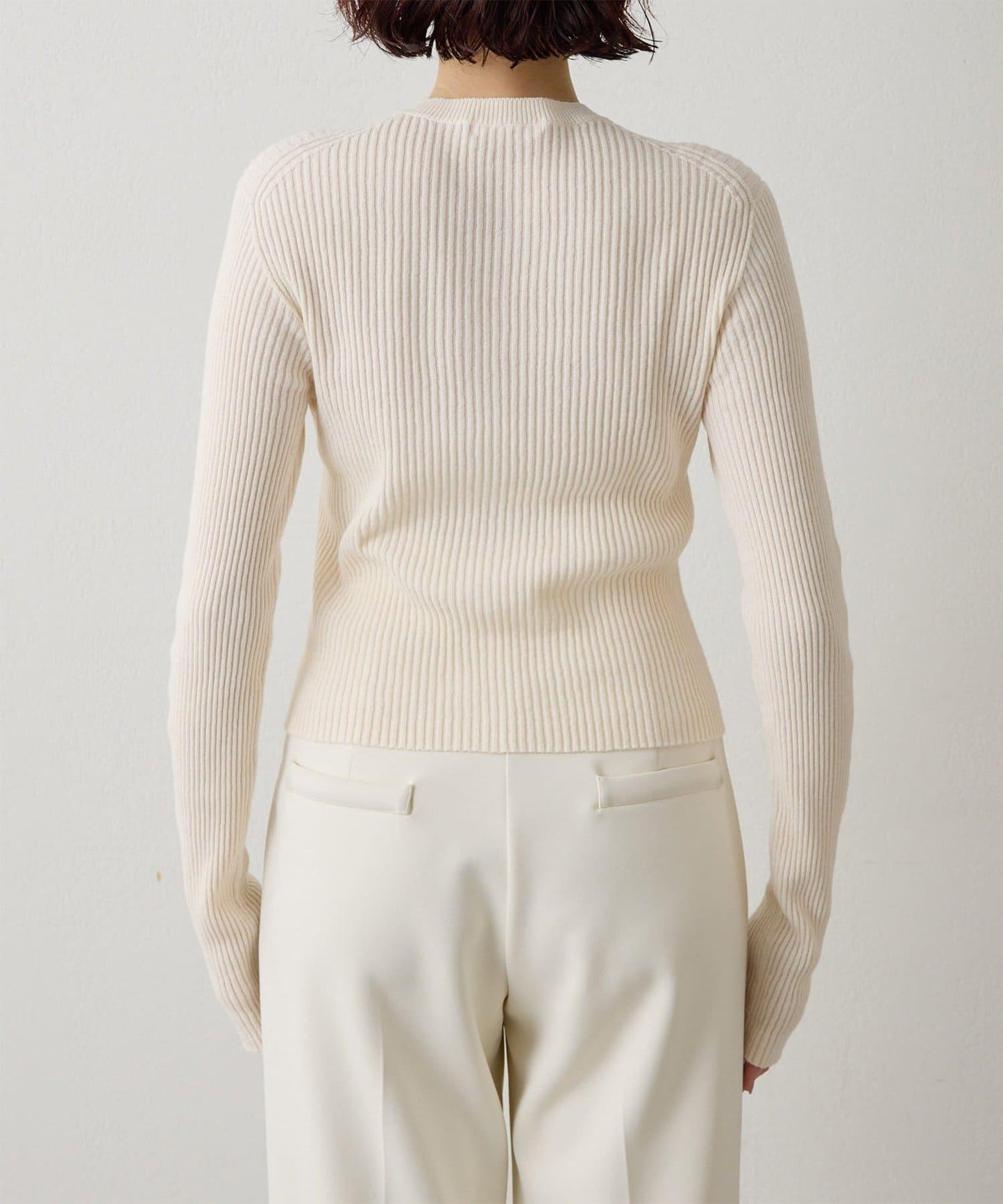 無縫羅紋針織開衫