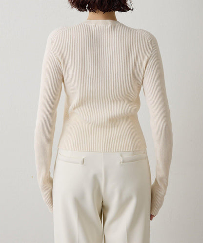 無縫羅紋針織開衫